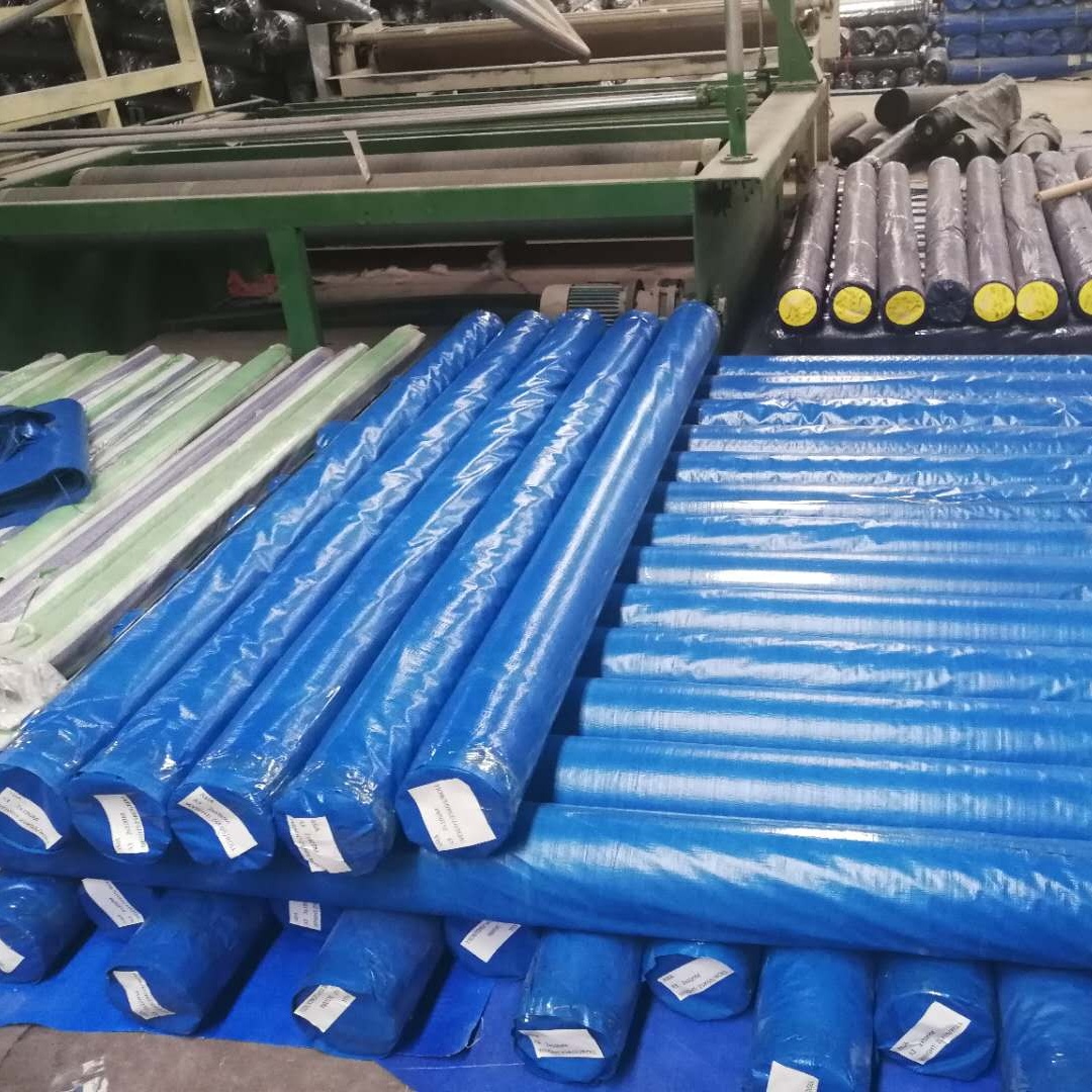 Double Blue Poly Tarps Roll, Multi-Purpose Waterproof Tarp Cover