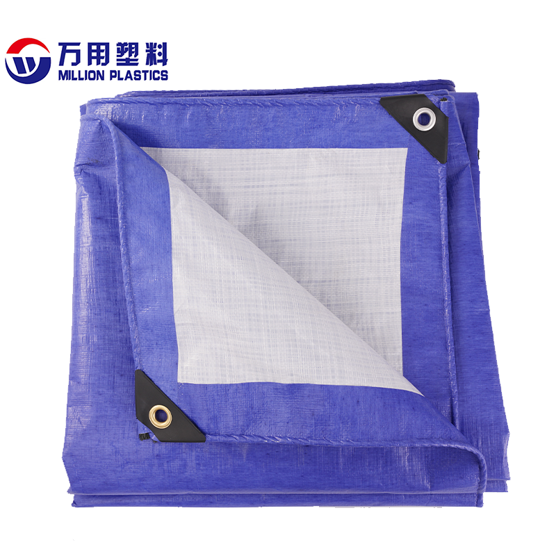 Multifunctional Blue And White PE Waterproof Tarpaulin: Protect Your Outdoor Life