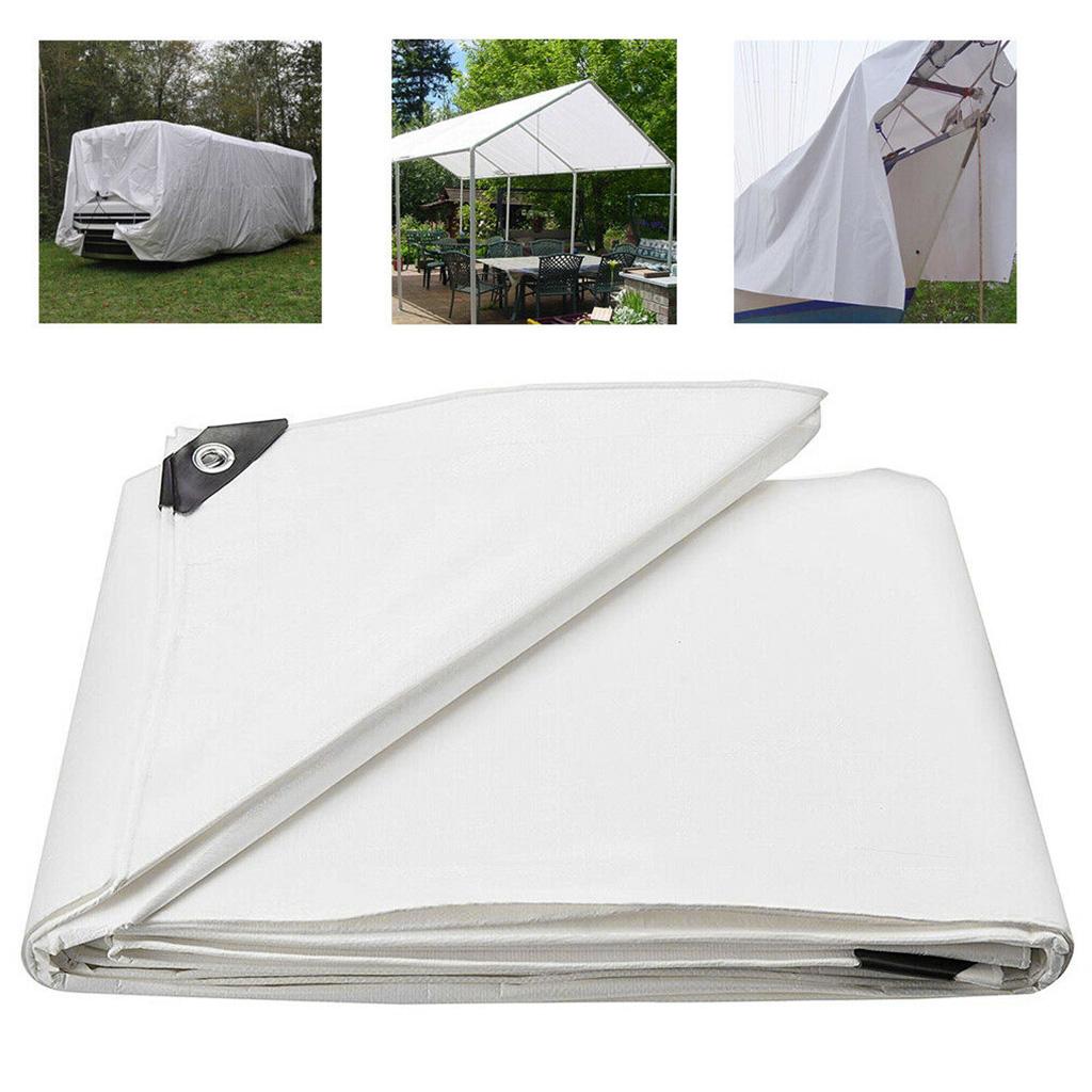 Medium Duty double white poly tarps